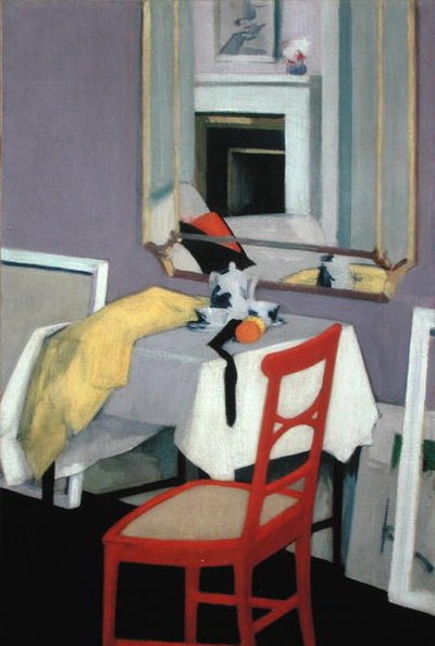 Interior (The Red Chair) by Francis Campbell Boileau Cadell