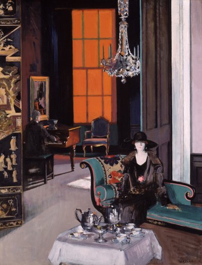 Interior: The Orange Blind by Francis Campbell Boileau Cadell