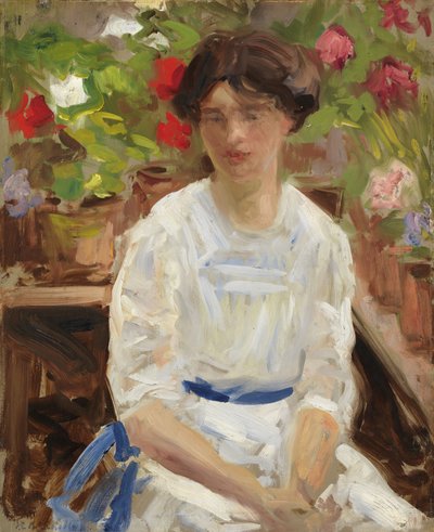 Lady in White by Francis Campbell Boileau Cadell