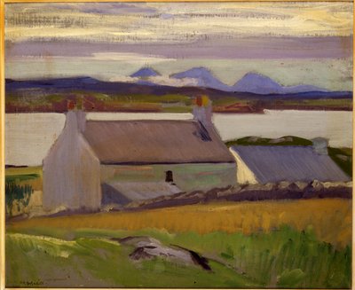 Nightfall, Iona, Paps of Jura beyond by Francis Campbell Boileau Cadell