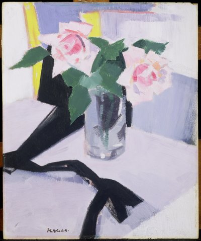 Roses at Cassis by Francis Campbell Boileau Cadell