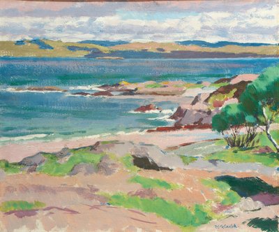 Ross of Mull from Traigh Mhor, Iona by Francis Campbell Boileau Cadell