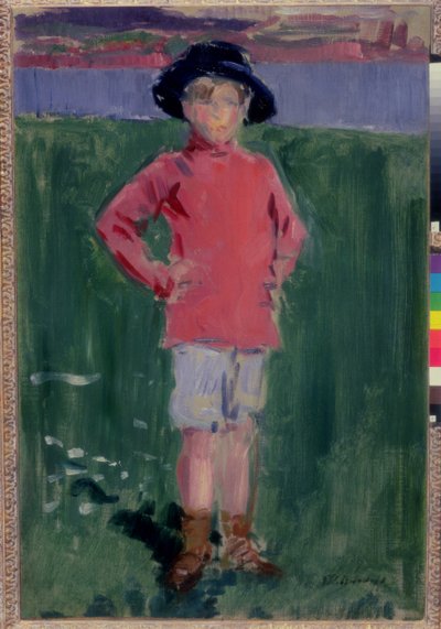 Young Boy on the Shore, Iona by Francis Campbell Boileau Cadell