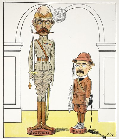 K, k, illustration from The Struwwelpeter Alphabet, verse by Harold Begbie by Francis Carruthers Gould