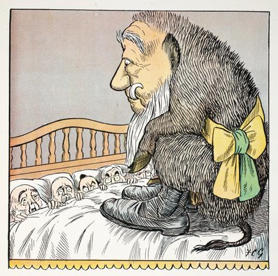 O, Illustration from The Struwwelpeter Alphabet, Verse by Harold Begbie by Francis Carruthers Gould
