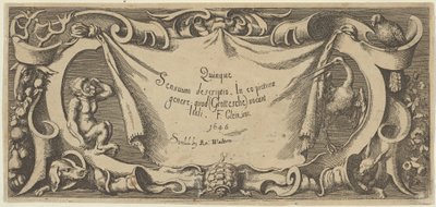 Title Plate, from Quinque Sensuum Five Senses, ca. 1655 by Francis Cleyn
