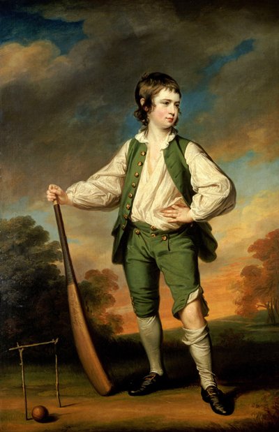 The Young Cricketer - Portrait of Lewis Cage by Francis Cotes