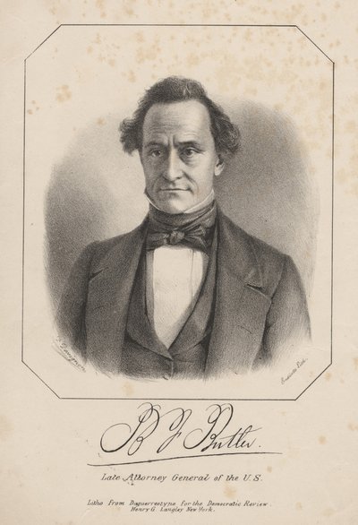 B.J. Butler, litho by Henry G. Langley by Francis D