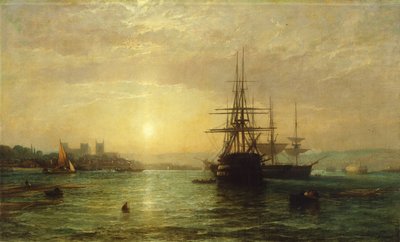 A View of the River Medway at Dusk by Francis Danby