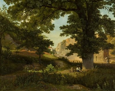 Clifton Rocks from Rownham Fields, c.1821 by Francis Danby