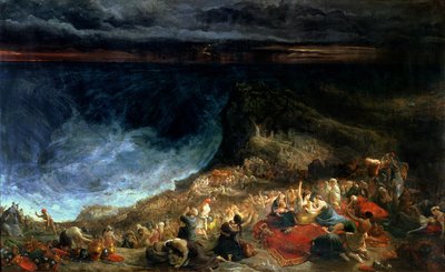 The Delivery of Israel - Pharaoh and his Hosts overwhelmed in the Red Sea, 1825 by Francis Danby