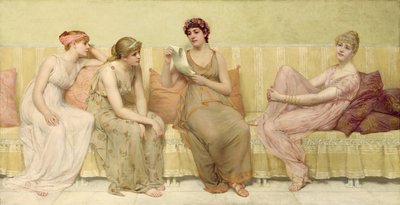Reading the Story of Oenone by Francis Davis Millet