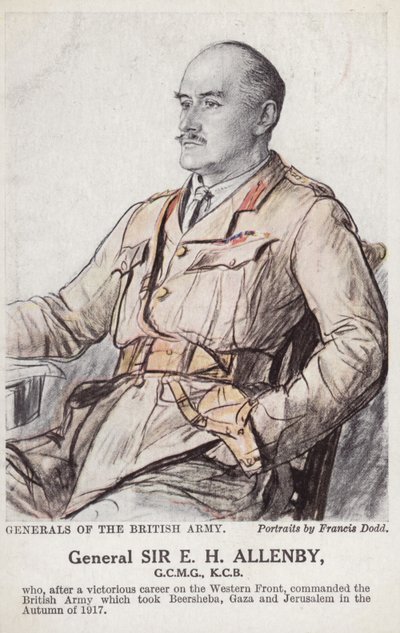 General Sir E H H Allenby by Francis Dodd