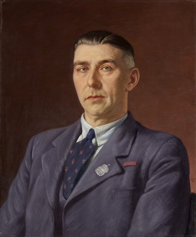 Portrait of Percival Henry Martin, Post Office, Bristol, c.1941-45 by Francis Dodd