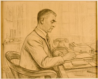 The Superintendent, Birtley (Leonard S. Flatman) by Francis Dodd