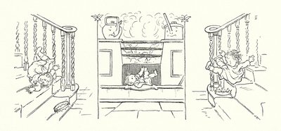Illustration for The Magic Fishbone by Charles Dickens by Francis Donkin Bedford