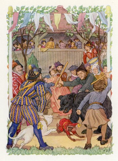 Merrie England: Baiting the Bear by Francis Donkin Bedford