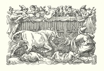 Merrie England: Bull baiting by Francis Donkin Bedford