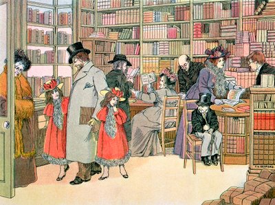 The Book Shop by Francis Donkin Bedford
