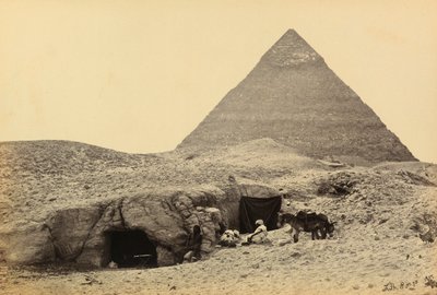 Egypt and Palestine: pyramids of Kefren and tombs in the fortress at Giza, Upper Egypt by Francis Frith
