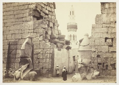 Entrance to the Great Temple, Luxor by Francis Frith