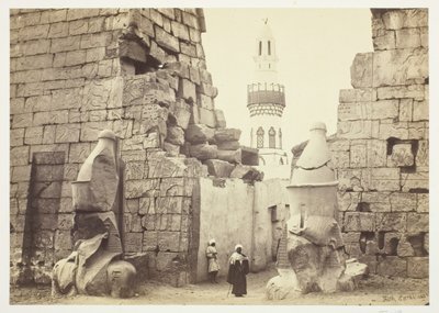 Entrance to the Great Temple, Luxor, 1857 by Francis Frith