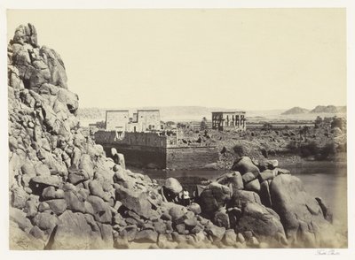 View of the South Side of the Island of Philae (South End of the Island of Philae) by Francis Frith