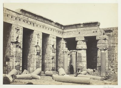 Interior Court of Medinet Habu, Thebes by Francis Frith