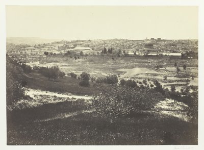 Jerusalem, from the Mount of Olives, No.1, 1857 by Francis Frith