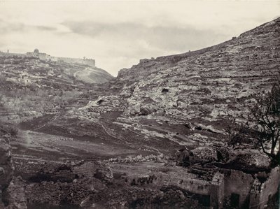 Mount Moriah, Jerusalem, from the Well of En Rogel by Francis Frith