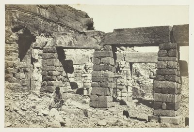 Portico of the Temple of Serf Hossayn, Nubia by Francis Frith