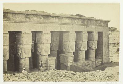 Portico of the Temple of Dendera by Francis Frith