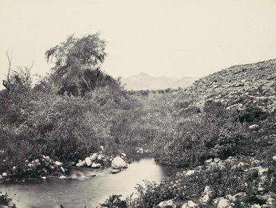 The Fountain of Jericho and Probable Site of the City by Francis Frith