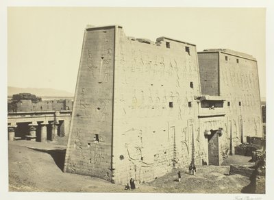 The Great Pylon at Edfou, Upper Egypt, 1857 by Francis Frith