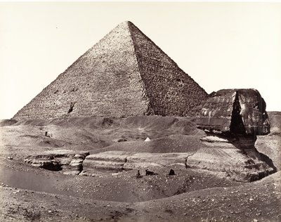 The Great Pyramid and The Great Sphinx, 1858 by Francis Frith