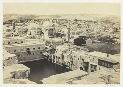 The Pool of Hezekiah, from the Tower of Hippicus, Jerusalem by Francis Frith