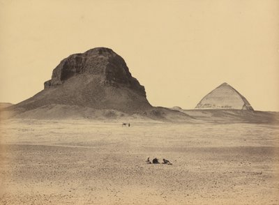 The Pyramids of Dahshoor From the East by Francis Frith
