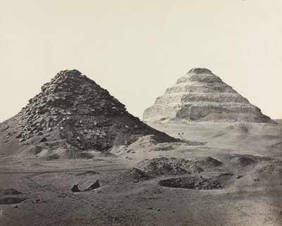 The Pyramids of Saqqara, from the Northeast, 1858 by Francis Frith