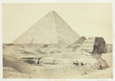 The Sphinx and the Great Pyramid, Giza, 1857 by Francis Frith