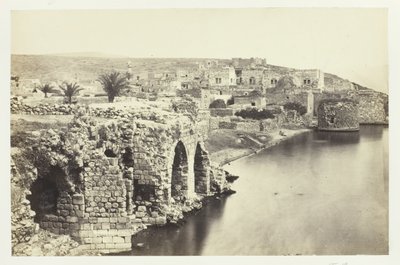 The Town and Lake of Tiberias, from the South by Francis Frith