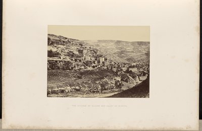 The Village of Siloam and Valley of Kidron by Francis Frith