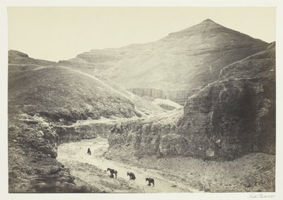 Valley of the Tomb of the Kings, Thebes by Francis Frith