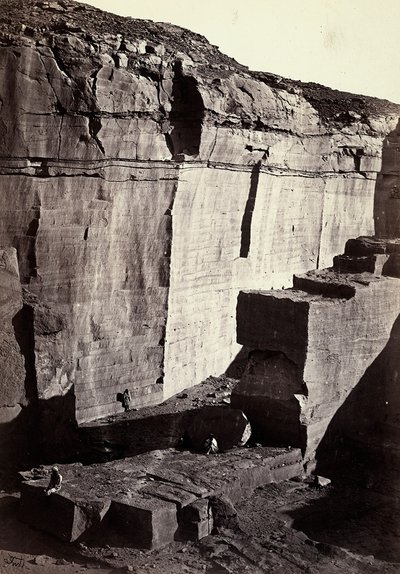 View of the silicon quarries in Egypt by Francis Frith