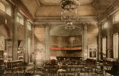 Grand Pump Room, Bath, Somerset, late 19th or early 20th century by Frith and Co
