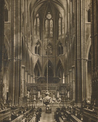The High Altar and Reredos Beyond The Choir of Westminster Abbey by Frith and Co