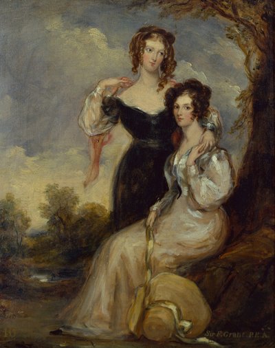 The Countess of Chesterfield and the Hon. Mrs. George Anson, Daughters of Cecil, First Lord Forester by Francis Grant