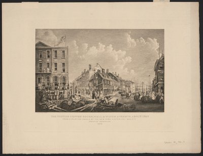 Tontine Coffee House on Wall Street, New York by Francis Guy