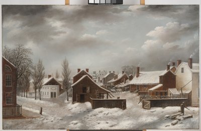 Winter Scene in Brooklyn by Francis Guy