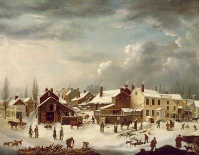 Winter Scene in Brooklyn by Francis Guy