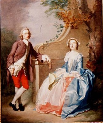 A Lady and Gentleman: Conversation Piece by Francis Hayman